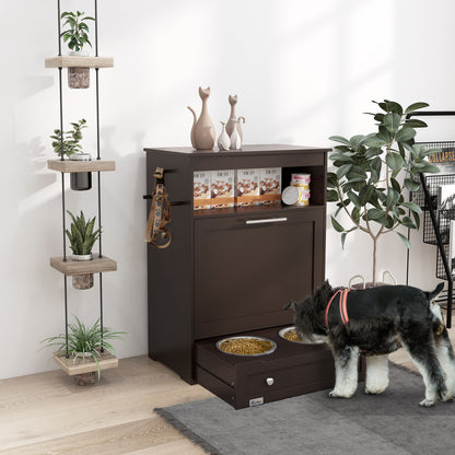 Pet Feeder Station & Storage Cabinet — Organized Feeding & Storage Solution for Dogs & Cats