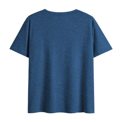 Women’s V-Neck Puppy Paw-Print Short Sleeve T-Shirt — Casual Summer Cotton Tee for Dog Lovers