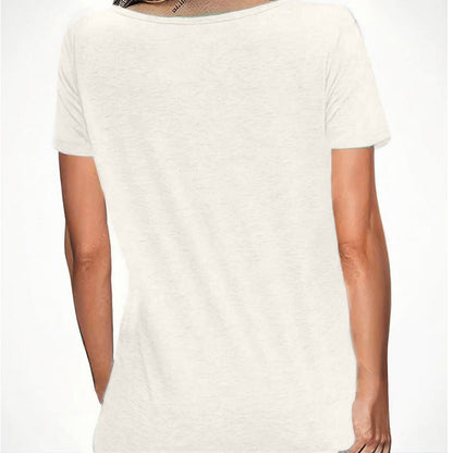 Women’s Black Cat-Print Short Sleeve T-Shirt — Cute Casual Round-Neck Tee for Cat Lovers