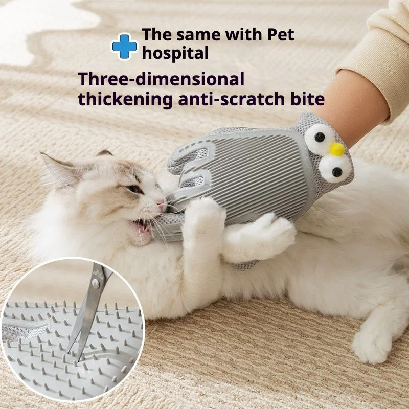 Pet Hair Removal Gloves — Gentle Shedding & Grooming Gloves for Cats & Dogs