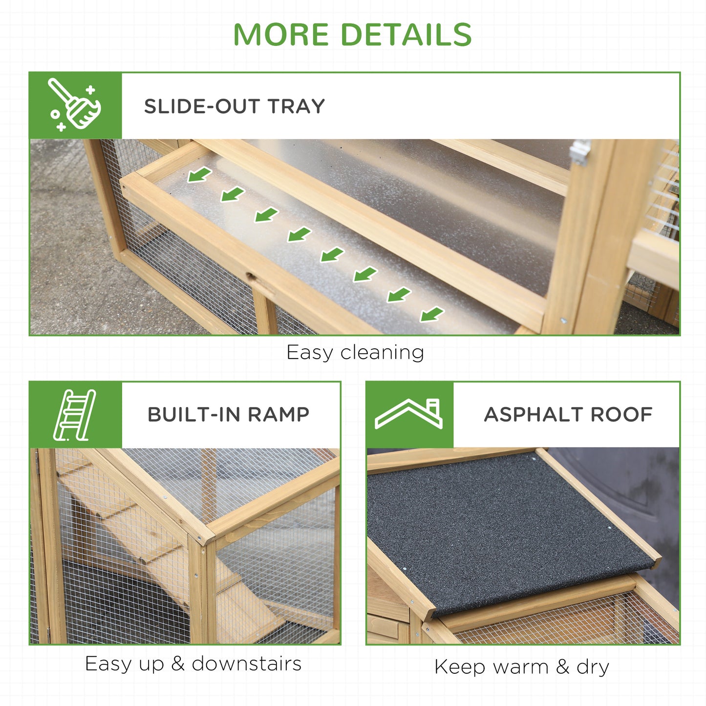 Backyard Wood Chicken Coop & Hen Cage — Secure Poultry Pen for Chickens, Ducks & Small Animals