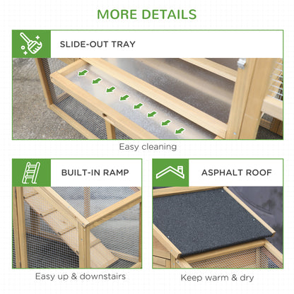 Backyard Wood Chicken Coop & Hen Cage — Secure Poultry Pen for Chickens, Ducks & Small Animals