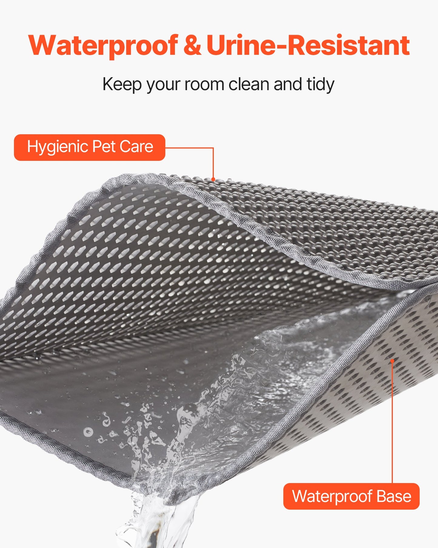 Double-Layer Honeycomb Cat Litter Trapping Mat (30" × 24") — Non-Slip, Urine-Proof Floor Protector