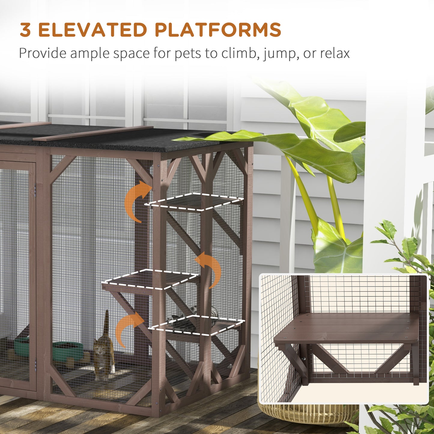 Outdoor Cat Catio Enclosure – Secure Cat Patio for Safe Outdoor Exploration