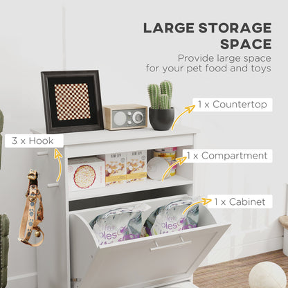 Pet Feeder Station & Storage Cabinet — Organized Feeding & Storage Solution for Dogs & Cats