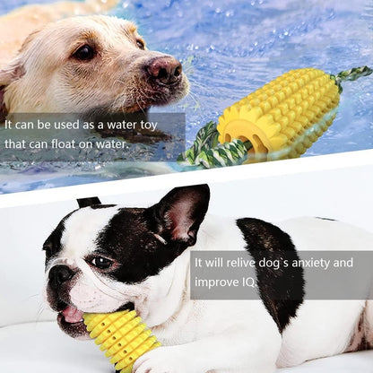 Durable Chew & Squeak Corn-Cob Dog Toy — For Small, Medium, and Large Dogs
