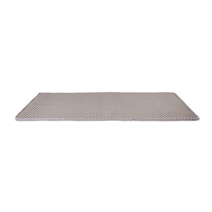 Double-Layer Honeycomb Cat Litter Trapping Mat (30" × 24") — Non-Slip, Urine-Proof Floor Protector