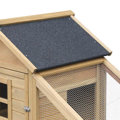 Backyard Wood Chicken Coop & Hen Cage — Secure Poultry Pen for Chickens, Ducks & Small Animals