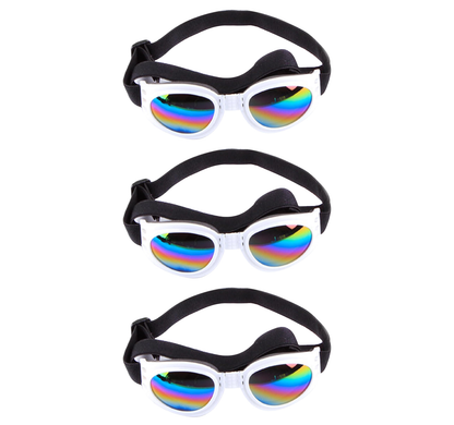 Pet Sunglasses & Goggles — Windproof UV Glasses for Dogs & Cats with Adjustable Strap