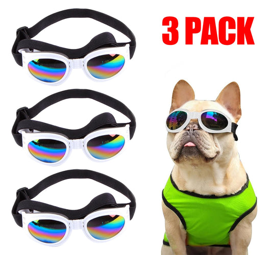 Pet Sunglasses & Goggles — Windproof UV Glasses for Dogs & Cats with Adjustable Strap