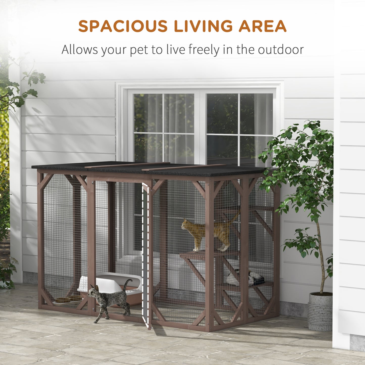 Outdoor Cat Catio Enclosure – Secure Cat Patio for Safe Outdoor Exploration