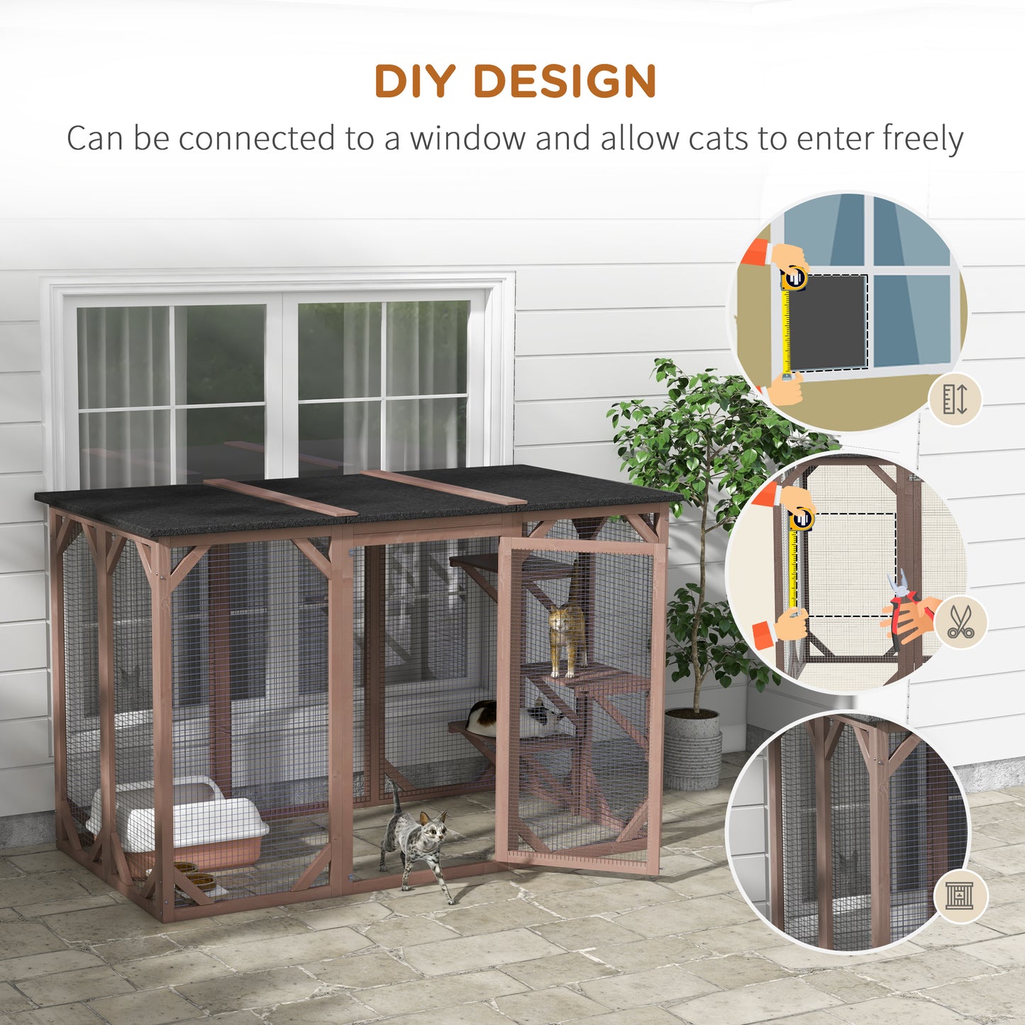 Outdoor Cat Catio Enclosure – Secure Cat Patio for Safe Outdoor Exploration