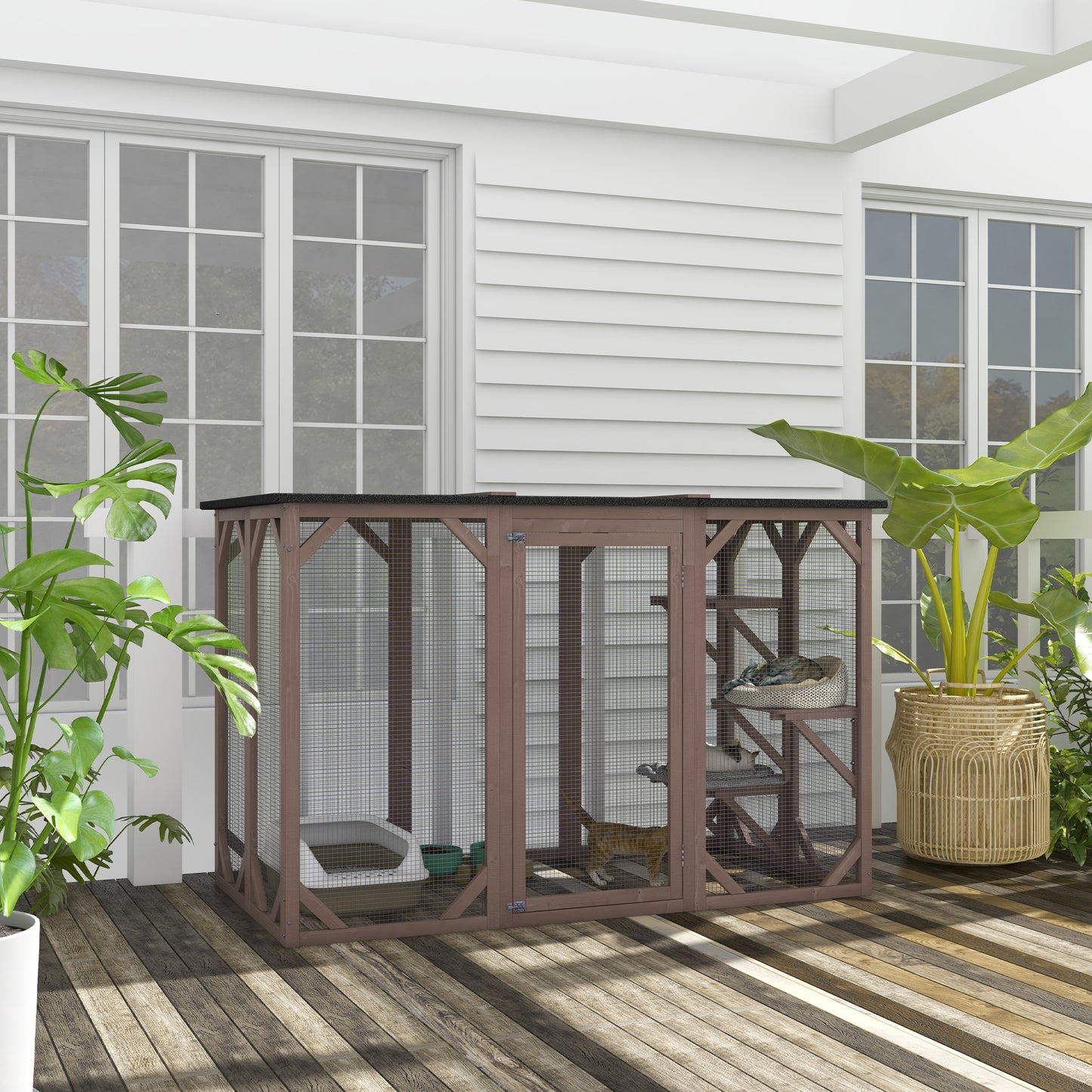 Outdoor Cat Catio Enclosure – Secure Cat Patio for Safe Outdoor Exploration