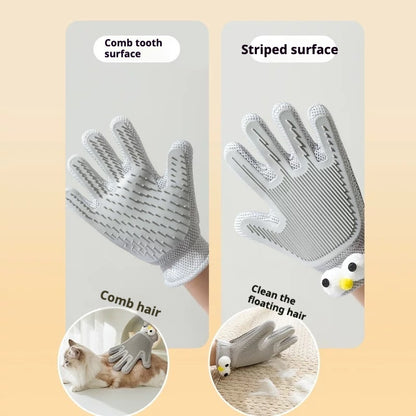 Pet Hair Removal Gloves — Gentle Shedding & Grooming Gloves for Cats & Dogs