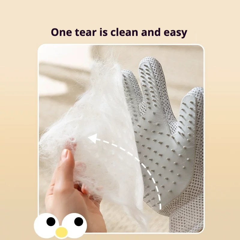 Pet Hair Removal Gloves — Gentle Shedding & Grooming Gloves for Cats & Dogs
