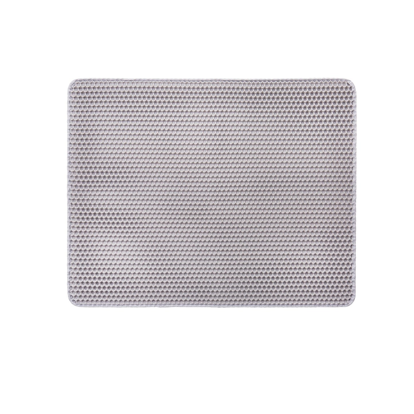 Double-Layer Honeycomb Cat Litter Trapping Mat (30" × 24") — Non-Slip, Urine-Proof Floor Protector