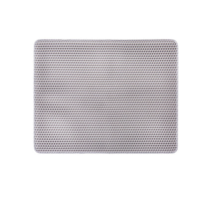 Double-Layer Honeycomb Cat Litter Trapping Mat (30" × 24") — Non-Slip, Urine-Proof Floor Protector